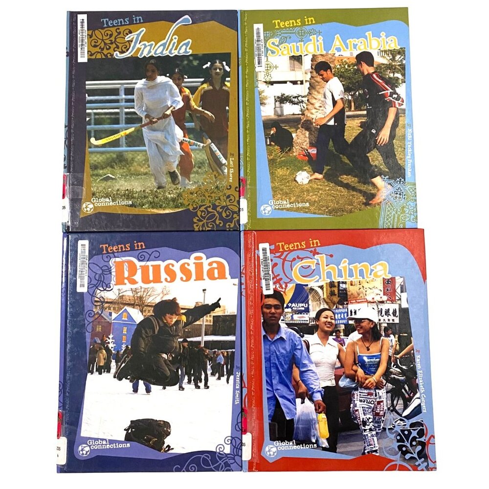 Teens in India Saudi Arabia China Russia Hardcover Book Lot of 4‎ Homeschool